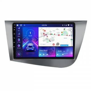 Navigatie Seat Leon MK2 (2005-2012) 4GB RAM 64GB ROM, Android 12, DSP, CarPlay si Android Auto ecran 9 Inch