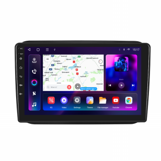 Navigatie Skoda Fabia 2 (2007-2014) cu Android 12, 4GB RAM 64GB, SLOT SIM 4G, DSP, CarPlay si Android Auto, ecran 10 inch