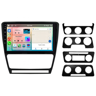 Navigatie Skoda Octavia 2 (2004-2013) cu Android 13, 4GB RAM 64GB ROM, CarPlay si Android Auto Wi-fi, Youtube, Waze, ecran HD 10.1 Inch