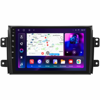 Navigatie Suzuki SX4 (2005-2014) cu Android 12, 8GB RAM 128GB ROM, SIM 4G, DSP, Carplay si Android Auto ecran 9 inch