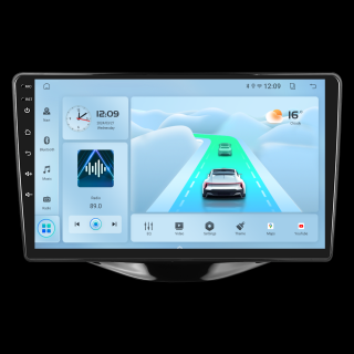 Navigatie Toyota Aygo (2014-2022), Android 12, 2GB RAM 32GB, DSP, Carplay si Android auto, ecran 9 inch
