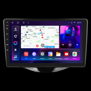 Navigatie Toyota Aygo (2014-2022), Android 12, 8GB RAM 128GB, SLOT SIM 4G, DSP, Carplay si Android auto, ecran 9 inch