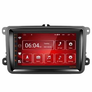 Navigatie Volkswagen Skoda Seat cu Android 12, Ecran de 7 Inch, dedicata Golf 5, Golf 6, Jetta, Passat B6, CC, B7, Polo, Tiguan, Touran, Skoda, Seat