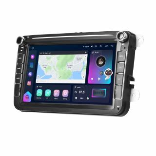 Navigatie Volkswagen Skoda Seat cu Android, 8 GB 128 GB SIM 4G, Carplay si Android Auto, DSP, Ecran 8 inch
