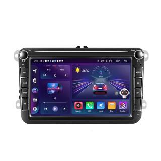 Navigatie Volkswagen Skoda Seat cu Android, Ecran de 8 Inch, dedicata Golf 5, Golf 6, Jetta, Passat B6, CC, B7, Polo, Tiguan, Touran, Skoda, Seat