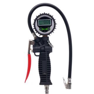 Pistol de Umflat cu Aer Profesional cu Manometru si Ecran LCD ,   Presiune 0-12 Bar, Furtun 400 mm ,   Ideal pentru Roti Auto