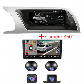 Set 360   Navigatie Audi A4 B8 (2009-2016), Android 12, 4GB RAM, 4G SIM, Carplay si Android auto,High Version