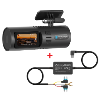 Set Camera Auto DVR cu WiFi + Kit instalare conexiune 24 7, 2K, G-Senzor, 150   unghi vizual, WDR, Mod Parcare, inregistrare Loop, cu aplicatie pe telefon