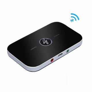 Transmitator si receptor audio, Bluetooth 5.0, 2 in 1, Jack 3, 5 mm, pentru TV, PC, Laptop, Masina, Negru