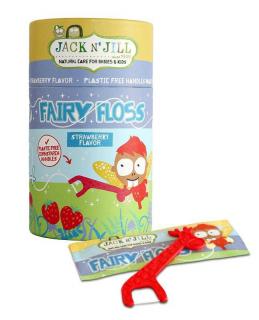 Ata dentara pentru copii cu scobitori biodegradabile, aroma capsuni Jack n  Jill