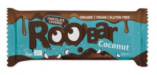 Baton cu cocos invelit in ciocolata bio - 30g Roobar