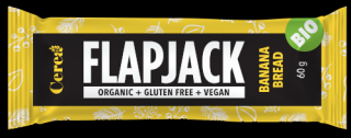 Baton FLAPJACK banana bread bio, vegan, fara gluten - 60g Cereabar