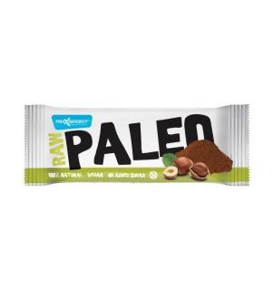 Baton proteic cu alune de padure si cacao RAW PALEO - 50g Max Sport