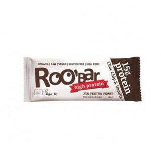 BATON PROTEIC CU VANILIE SI CIOCOLATA RAW BIO 60g Roobar