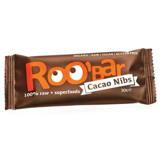 BATON RAW CU MIEZ DE CACAO SI MIGDALE 30g BIO Roobar