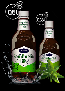 BAUTURA KOMBUCHA LIFE CU ARONIA 500ML