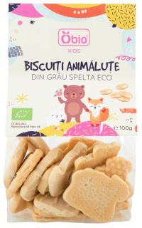 Biscuiti animalute din grau spelta BIO 100gr Obio