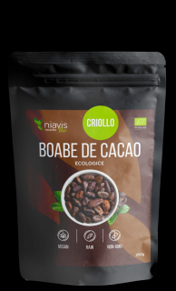 Boabe de cacao intregi Ecologice Bio 250g Niavis