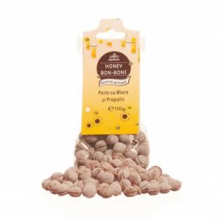 Bomboane perle cu miere si propolis 100gr Apidava