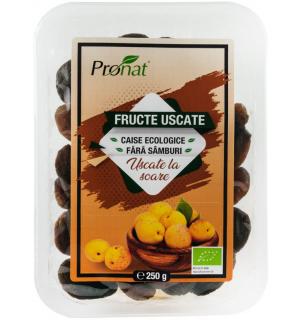 Caise uscate la soare fara samburi BIO - 250g Pronat