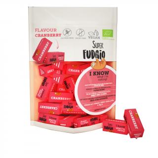 Caramele BIO cu aroma de merisoare 150gr Super Fudgio