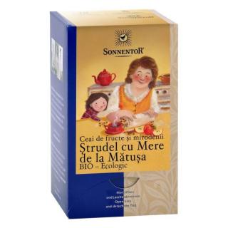 Ceai de fructe Strudel cu mere de la matusa ECO, 18 plicuri Sonnentor