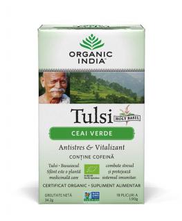 Ceai Tulsi Ceai Verde 18 dz Organic India