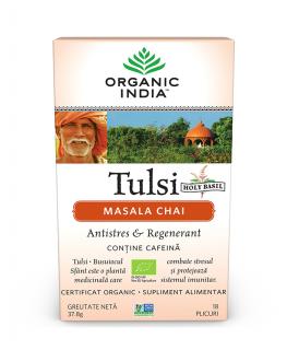 Ceai Tulsi Masala Chai - Antistres si Regenerant 18 dz Organic India