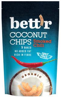 CHIPS DE COCOS CU CHILLI BIO FARA GLUTEN 70G Bett r