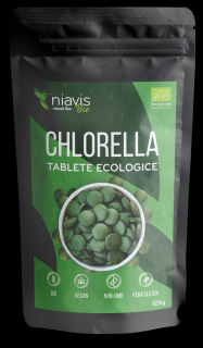 Chlorella Tablete Ecologice BIO 125g Niavis