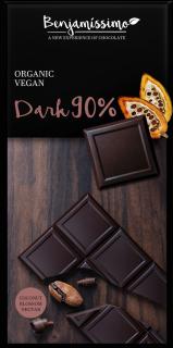 Ciocolata neagra 90% cacao BIO 70gr Benjamissimo