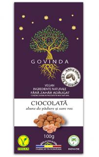 Ciocolata vegana cu alune si sare 100gr Govinda