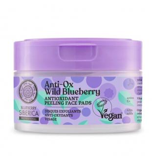 Comprese ten antioxidante pentru peeling cu vitamina C si extract de afin Anti-OX Wild Blueberry  20 buc, Natura Siberica