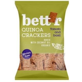 CRACKERS CU QUINOA, ROSII SI BUSUIOC FARA GLUTEN BIO 100G Bett r