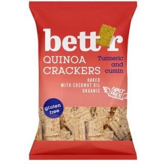 CRACKERS CU QUINOA SI TURMERIC FARA GLUTEN BIO 100G Bett r