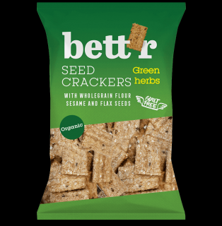 Crackers integrali cu ierburi Bio 150gr Bettr