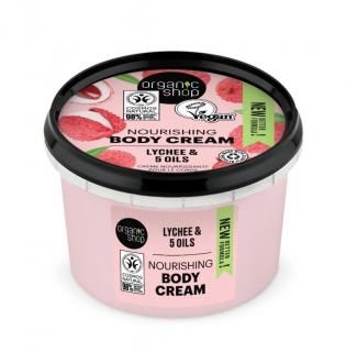 Crema de corp delicioasa Pink Lychee 250ml Organic Shop