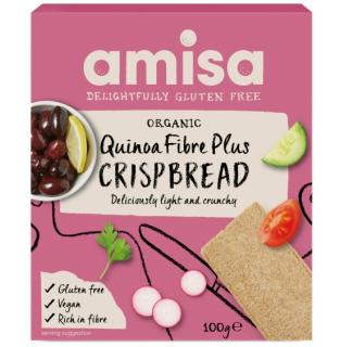 CRISPBREAD (PAINICI) CU QUINOA FARA GLUTEN BIO 100G Amisa