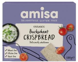 CRISPBREAD (PAINICI) DIN HRISCA INTEGRALA  FARA GLUTEN BIO 120G Amisa