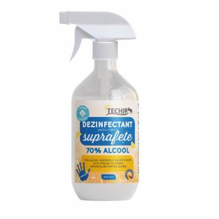 Dezinfectant suprafete 70% alcool 500ml Techir