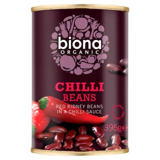 FASOLE ROSIE IN SOS CHILLI BIO 395G Biona