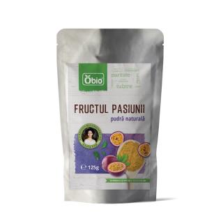 FRUCTUL PASIUNII (MARACUJA) PULBERE RAW 125G OBIO