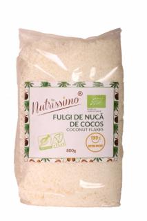 Fulgi de cocos integrali (grasi) raw ECO - 800g Nutrissimo