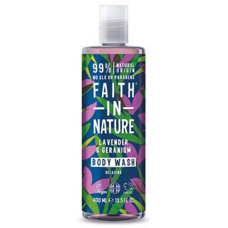 Gel de dus natural, relaxant cu Lavanda si Muscata 400ml Faith in Nature