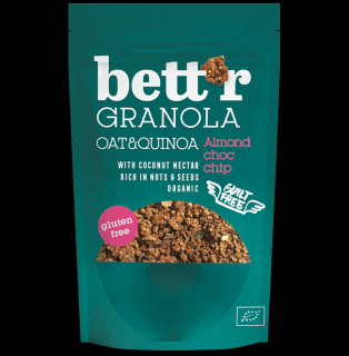 Granola cu migdale si ciocolata fara gluten bio - 300g Bettr