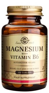 Magnesium + B6 100 tablete Solgar