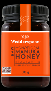 Miere Manuka KFactor 16 RAW 500g Wedderspoon