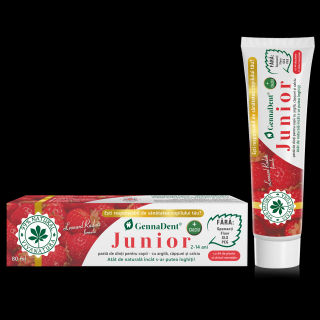 Pasta de dinti Gennadent Junior Capsuni - 80ml Viva Natura