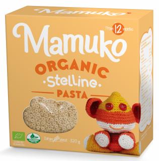 Paste in forma de stelute pentru copii din grau dur Bio 320gr Mamuko