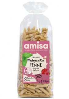 PENNE DIN OREZ INTEGRAL FARA GLUTEN BIO 500G Amisa